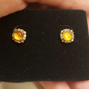 14k Le Vian Rose Gold Mexican Opal Stud Earrings